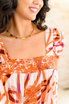 Francesca Embroidered Top in Rust T-Shirt Ave Shops- Tilden Co.