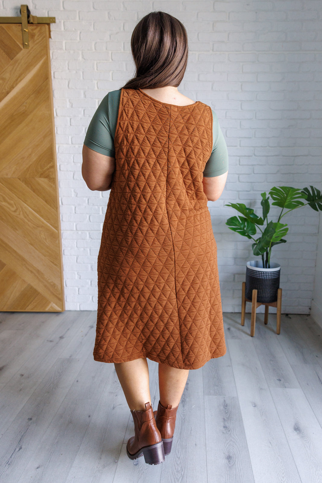 Free Falling Quilted Midi Dress Dresses Ave Shops- Tilden Co.