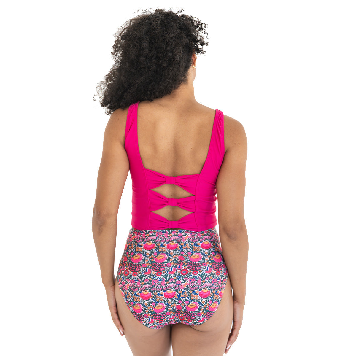 Triple Bow Back Tankini Top Swim Top Janela Bay- Tilden Co.