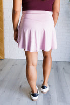 Full Force V Shaping High-Waist Skort in Mauve Peony    Bottoms Ave Shops- Tilden Co.