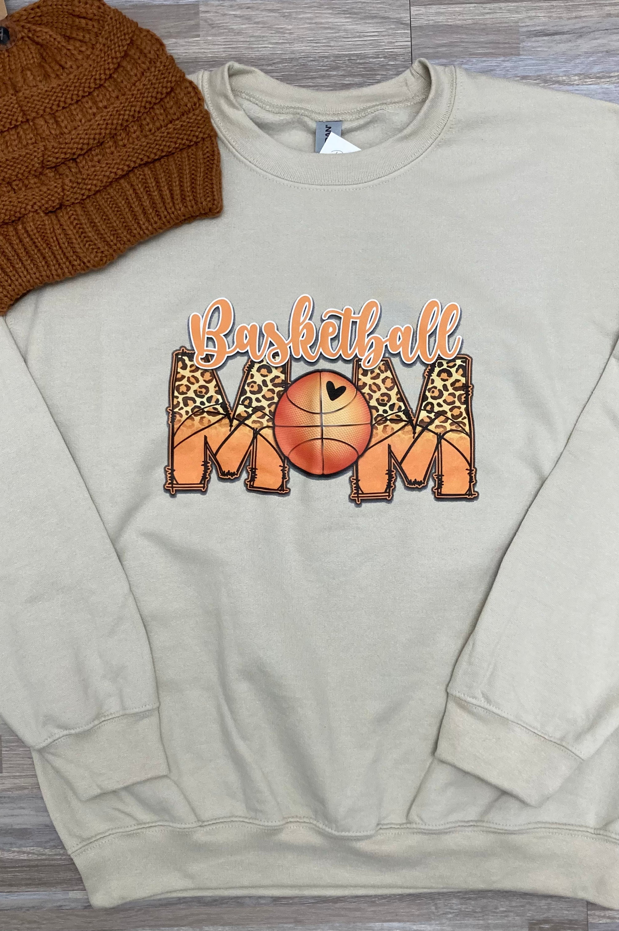 Basketball Mom Crewneck Sweatshirt     Daydreamer Creations- Tilden Co.