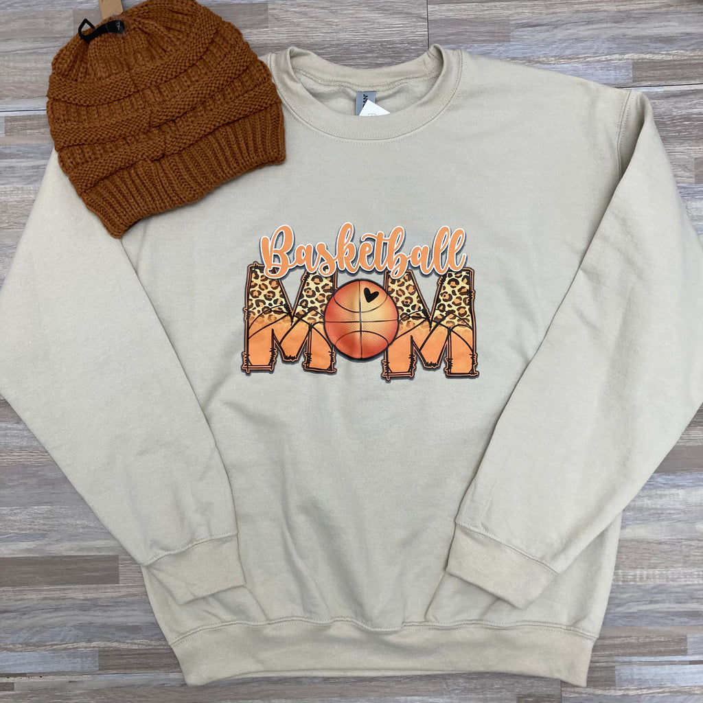 Basketball Mom Crewneck Sweatshirt- Final Sale     Daydreamer Creations- Tilden Co.