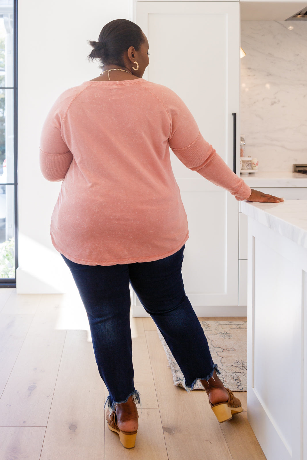 Fun Beginnings Raglan Top In Dusty Mauve    Womens Ave Shops- Tilden Co.