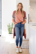 Fun Beginnings Raglan Top In Dusty Mauve    Womens Ave Shops- Tilden Co.