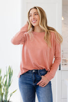 Fun Beginnings Raglan Top In Dusty Mauve    Womens Ave Shops- Tilden Co.