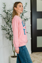 PREORDER: Game Day Graphic Drop Shoulder Sweatshirt Womens Ave Shops- Tilden Co.