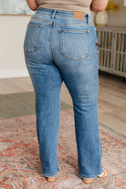 Genevieve Mid Rise Vintage Bootcut Jeans    Denim Ave Shops- Tilden Co.