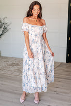 Gentle Yet Strong Balloon Sleeve Floral Dress    Dresses Ave Shops- Tilden Co.