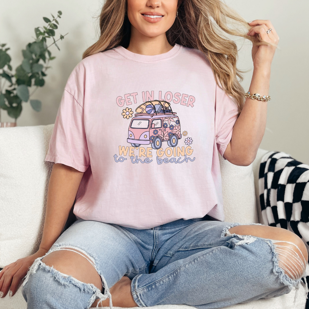 Get in Loser, We're Going to the Beach Graphic Tee Womens Ave Shops- Tilden Co.