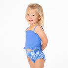 Smocked Tankini Top (Girls) Swim Top Janela Bay- Tilden Co.