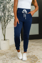 Giving the Run Around Joggers in Navy Womens Ave Shops- Tilden Co.