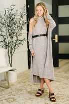 Glam Dress and Cardigan Set in Chocolate Womens Ave Shops- Tilden Co.