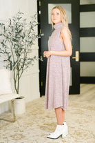 Glam Dress and Cardigan Set in Wine Womens Ave Shops- Tilden Co.