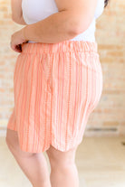 Go With It High Rise Striped Shorts Bottoms Ave Shops- Tilden Co.