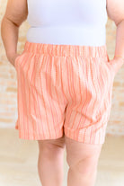 Go With It High Rise Striped Shorts Bottoms Ave Shops- Tilden Co.