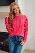 Going Out Plisse Top Tops Ave Shops- Tilden Co.