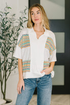 Good For Me Collared Knit Top T-Shirt Ave Shops- Tilden Co.