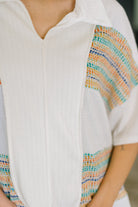 Good For Me Collared Knit Top T-Shirt Ave Shops- Tilden Co.