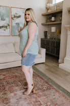 Good For You Ruffle Detail Tank Tops Ave Shops- Tilden Co.