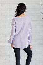 Good Things Are Coming V-Neck Top in Lavender Tops Ave Shops- Tilden Co.