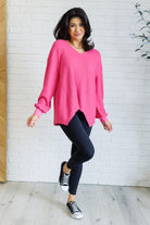 Good Things Are Coming V-Neck Top in Pink Tops Ave Shops- Tilden Co.