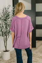 Growing Restless V-Neck Tee in Light Plum T-Shirt Ave Shops- Tilden Co.