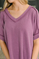 Growing Restless V-Neck Tee in Light Plum T-Shirt Ave Shops- Tilden Co.