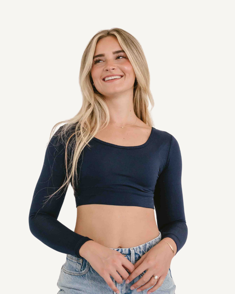 Classic Long Sleeve Halftee Layering Top HALFTEE Layering Fashions- Tilden Co.