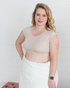 Classic Basic Cap Sleeve Layering Top HALFTEE Layering Fashions- Tilden Co.