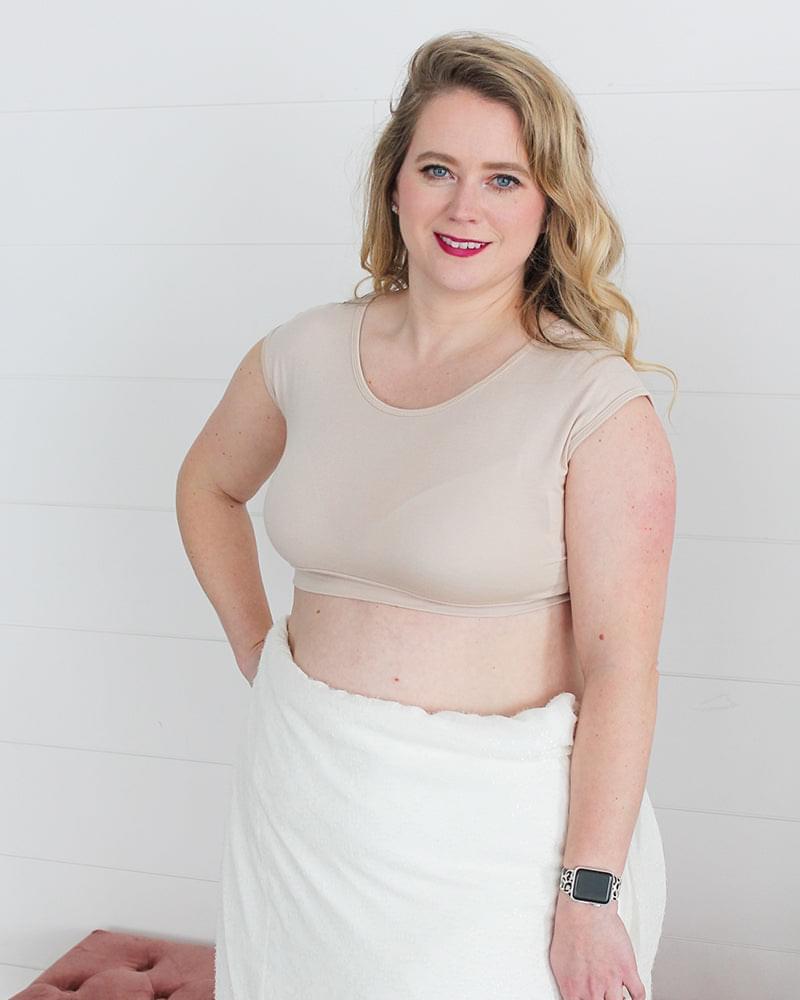 Classic Basic Cap Sleeve Layering Top HALFTEE Layering Fashions- Tilden Co.
