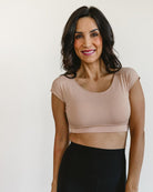 Classic Basic Cap Sleeve Nude / 5X Nude 5X Basic HALFTEE Layering Fashions- Tilden Co.