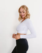 Classic Long Sleeve Halftee White / XS White XS Long Sleeved HALFTEE Layering Fashions- Tilden Co.