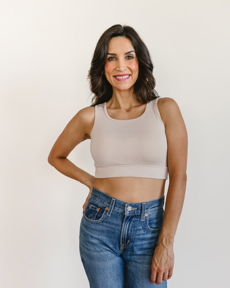 Classic Wide Strap Tank Halftee Tank HALFTEE Layering Fashions- Tilden Co.