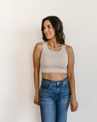 Classic Wide Strap Tank Halftee Nude / XS Nude XS Tank HALFTEE Layering Fashions- Tilden Co.