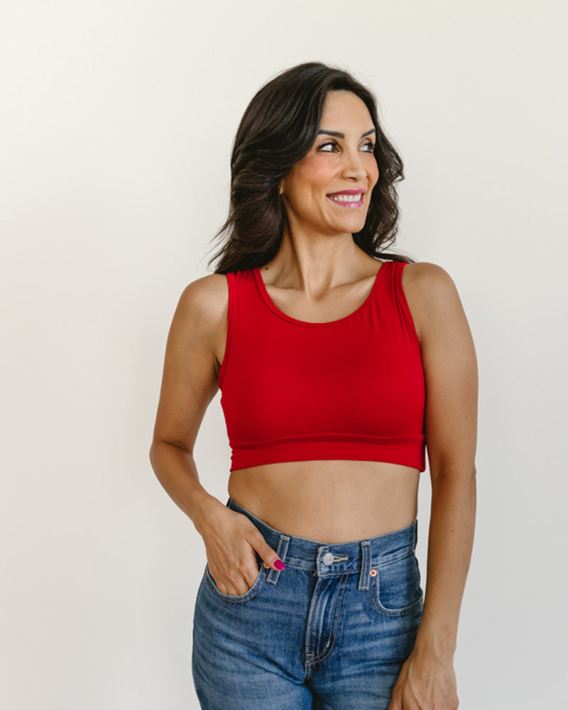 Classic Wide Strap Tank Halftee Tank HALFTEE Layering Fashions- Tilden Co.