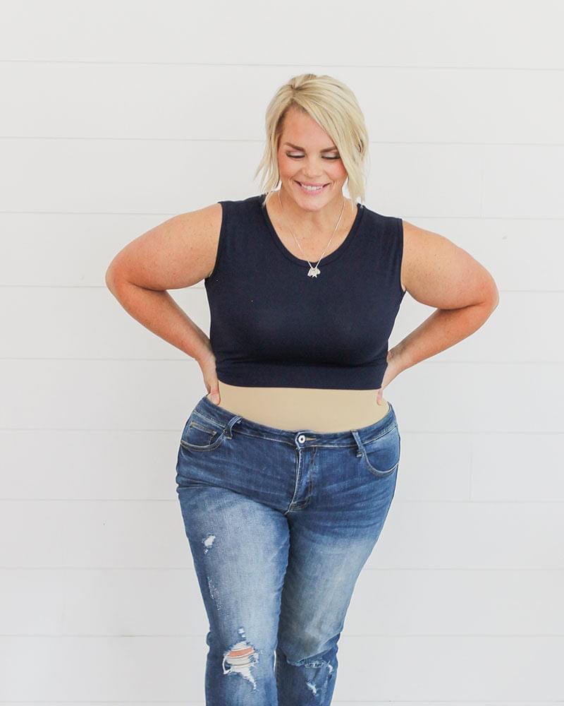 Crew Neck Tank Halftee Navy / XS Navy XS HALFTEE Layering Fashions- Tilden Co.