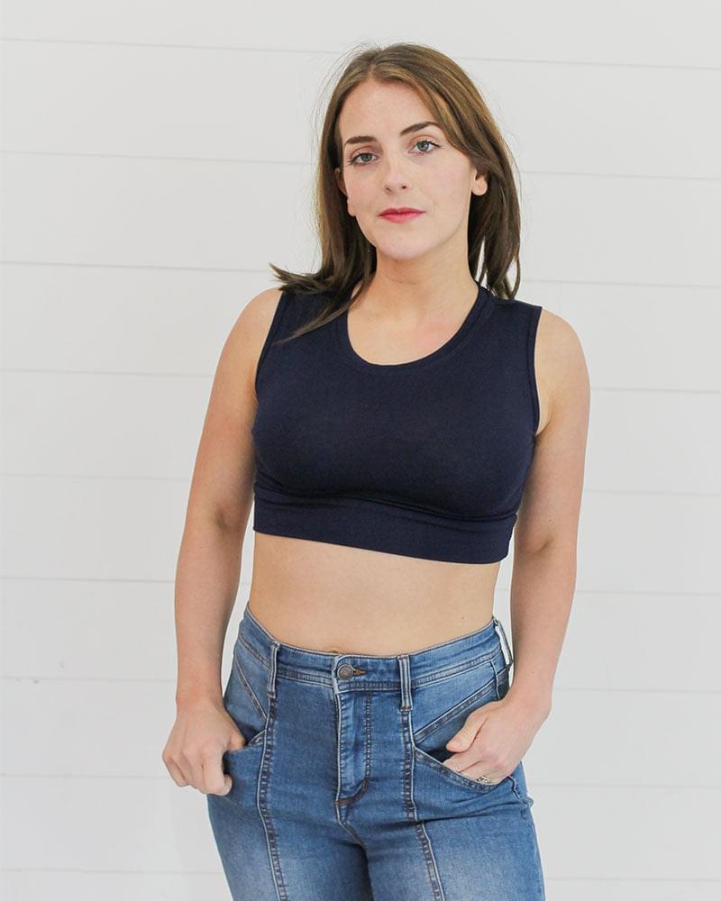 Crew Neck Tank Halftee HALFTEE Layering Fashions- Tilden Co.