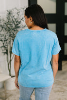 Had to Be There Mineral Wash Tee in Deep Sky Womens Ave Shops- Tilden Co.