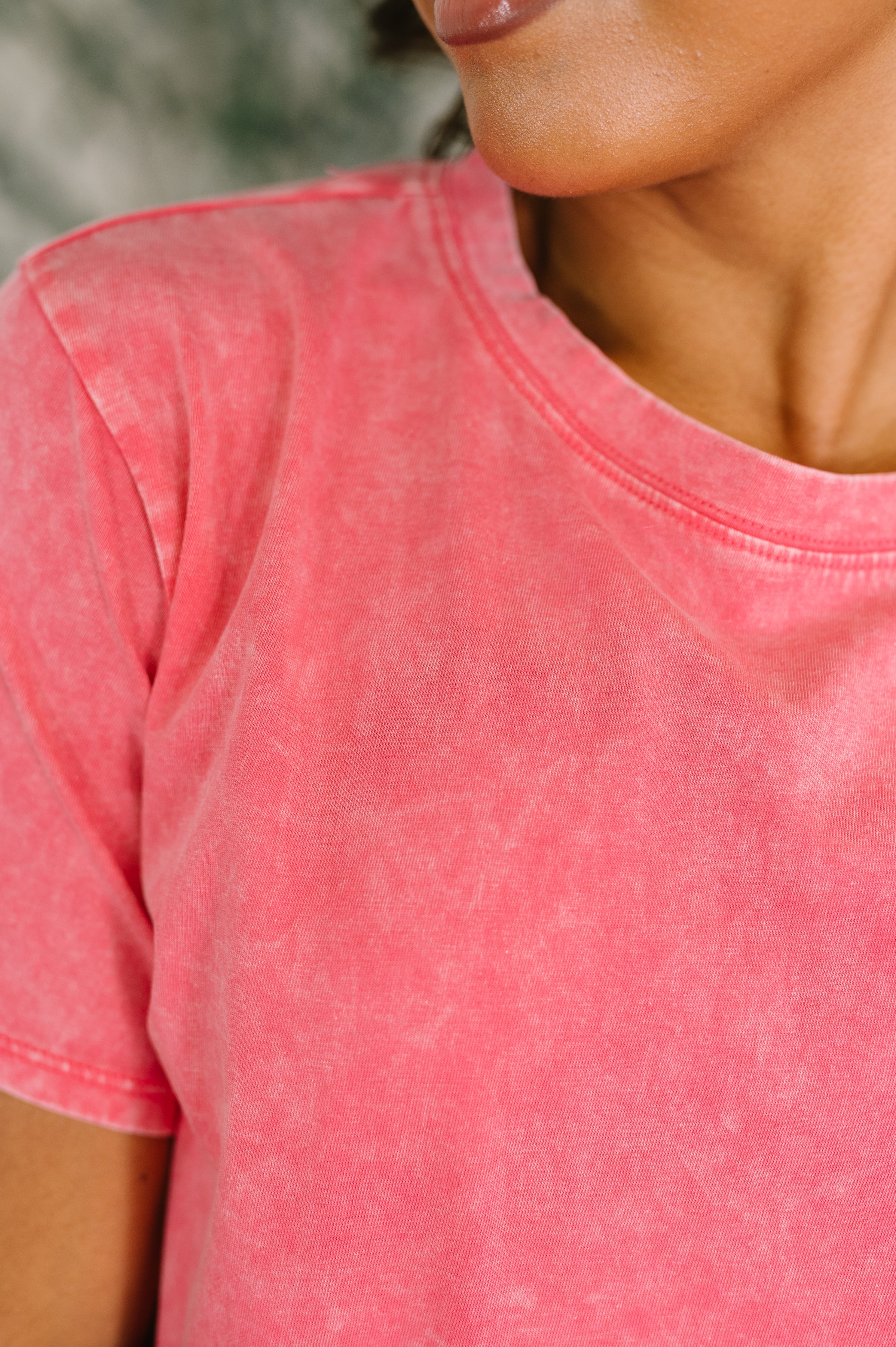 Had to Be There Mineral Wash Tee in Fuchsia Womens Ave Shops- Tilden Co.