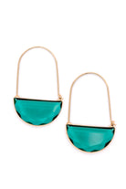 Half Circle Crystal Earrings    Accessories Ave Shops- Tilden Co.