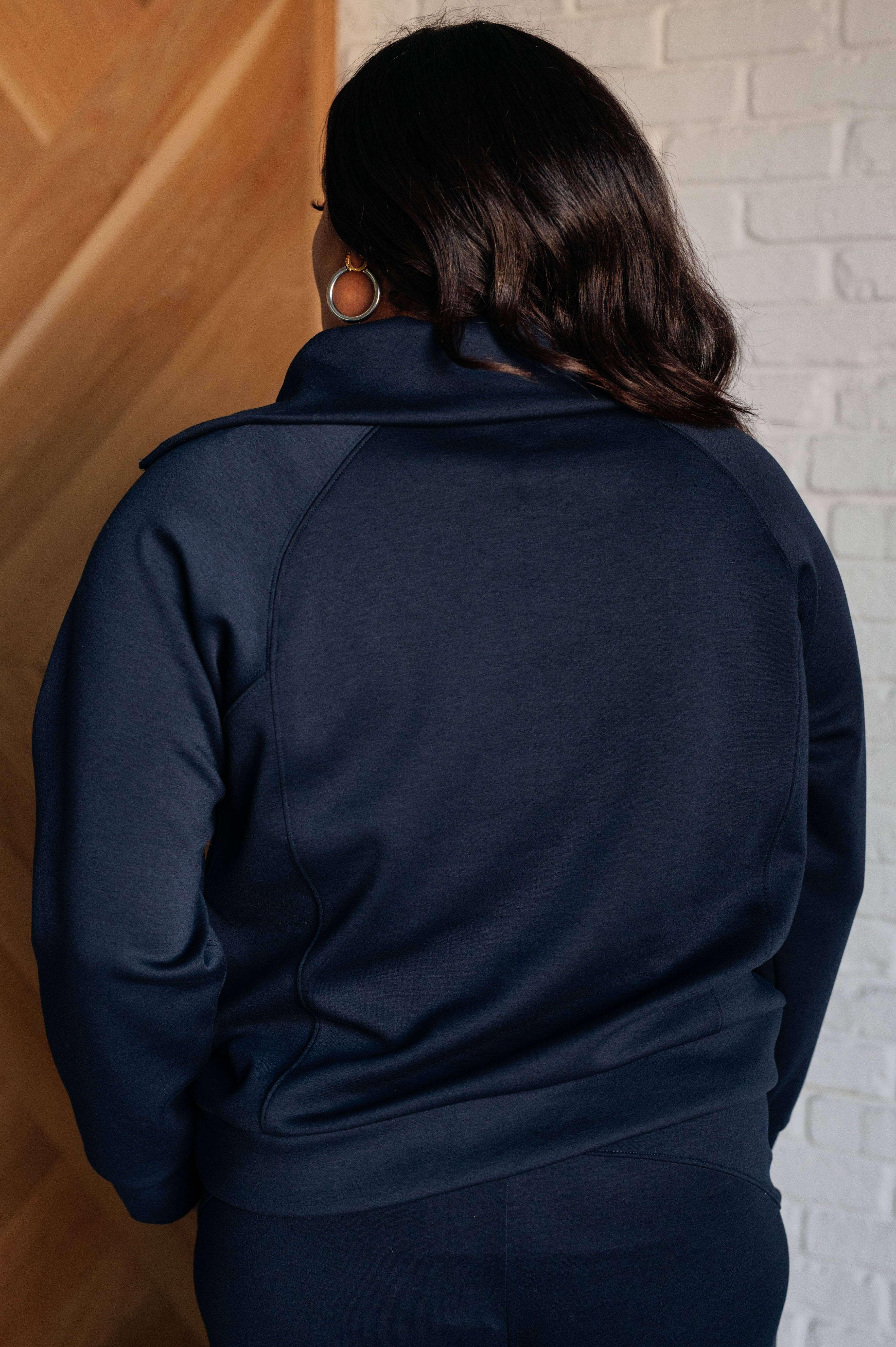 Hamptons Travel Half Zip Pullover in Navy    Athleisure Ave Shops- Tilden Co.