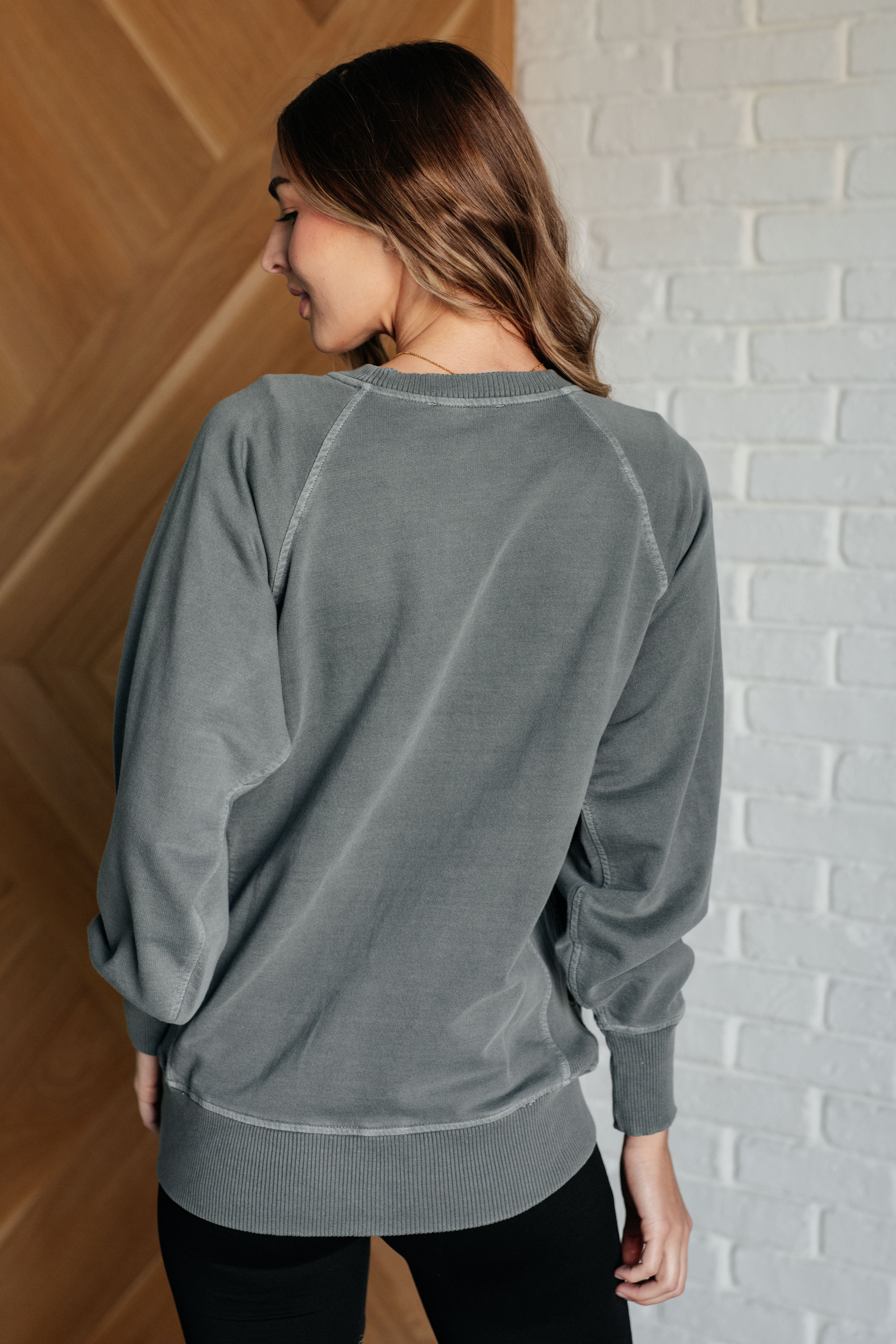 Hands Down Favorite Sweatshirt in Ash Jade    Athleisure Ave Shops- Tilden Co.