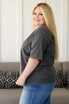 Happiness Comes in Waves Tee Tops Ave Shops- Tilden Co.