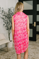 Harbour Quarter Zip Dress in Coastal Pink Womens Ave Shops- Tilden Co.