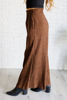 Harmony High Rise Wide Leg Pants in Brown    Bottoms Ave Shops- Tilden Co.