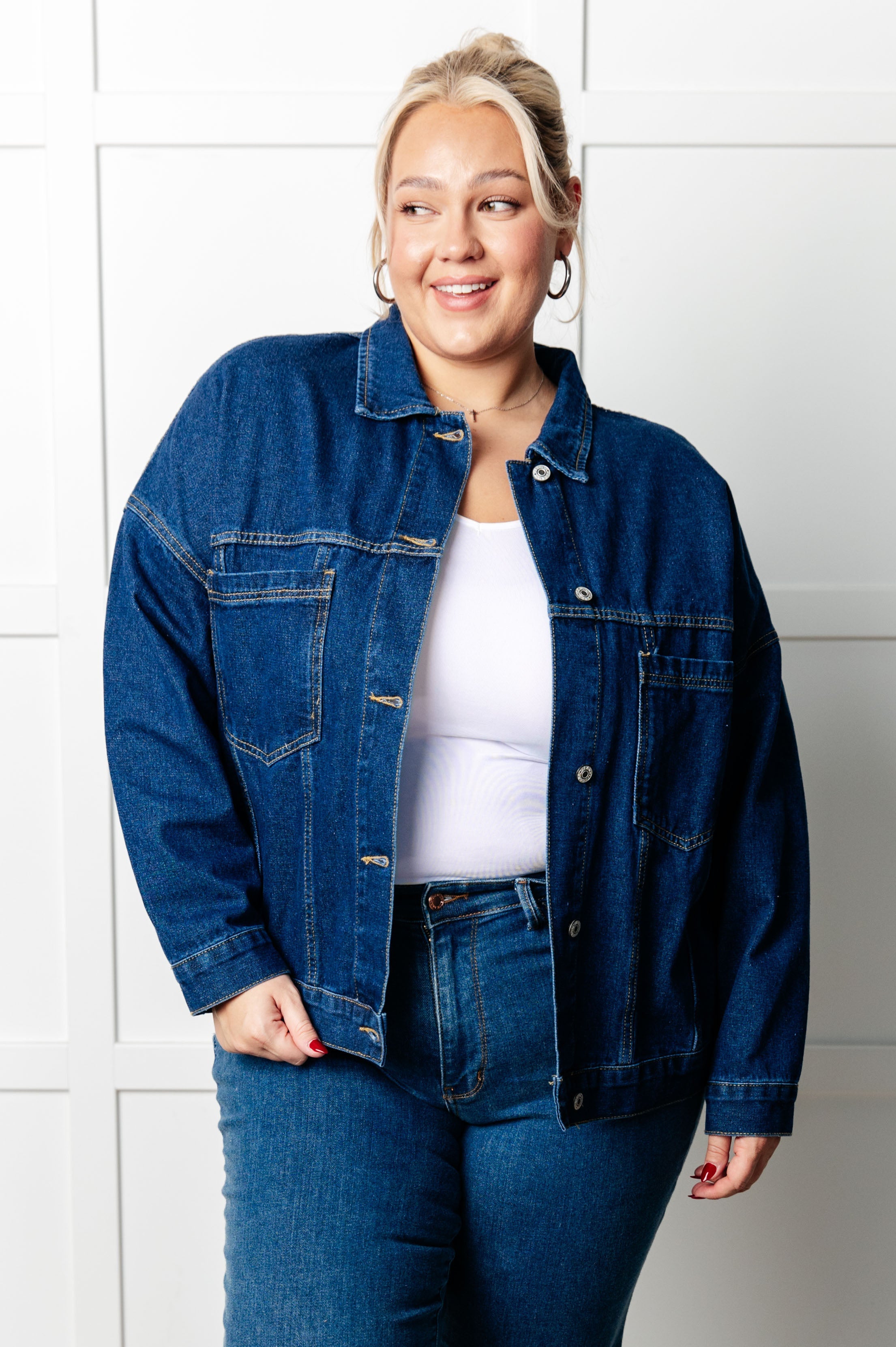 Have We Met Oversized Denim Jacket Coats & Jackets Ave Shops- Tilden Co.