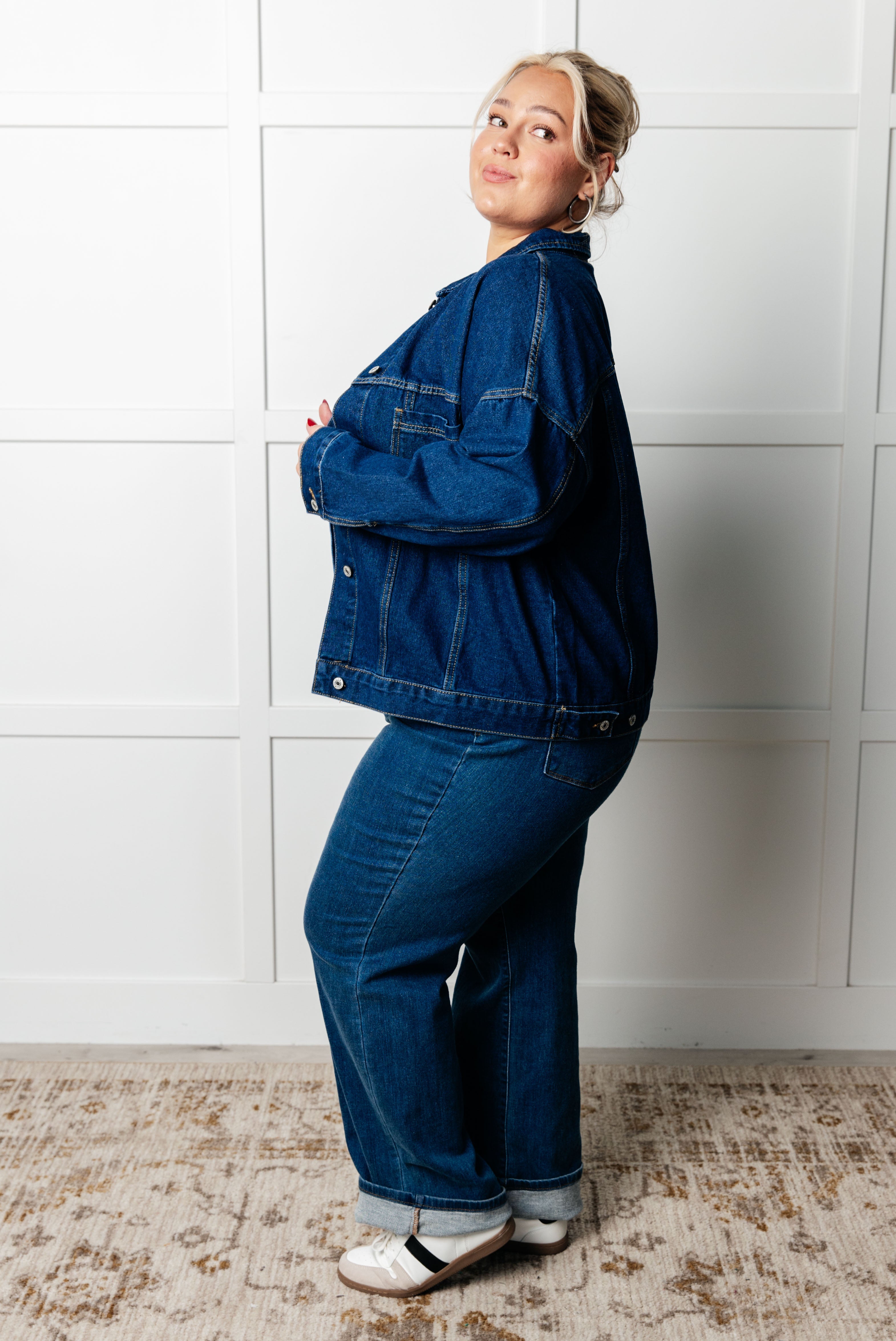Have We Met Oversized Denim Jacket Coats & Jackets Ave Shops- Tilden Co.