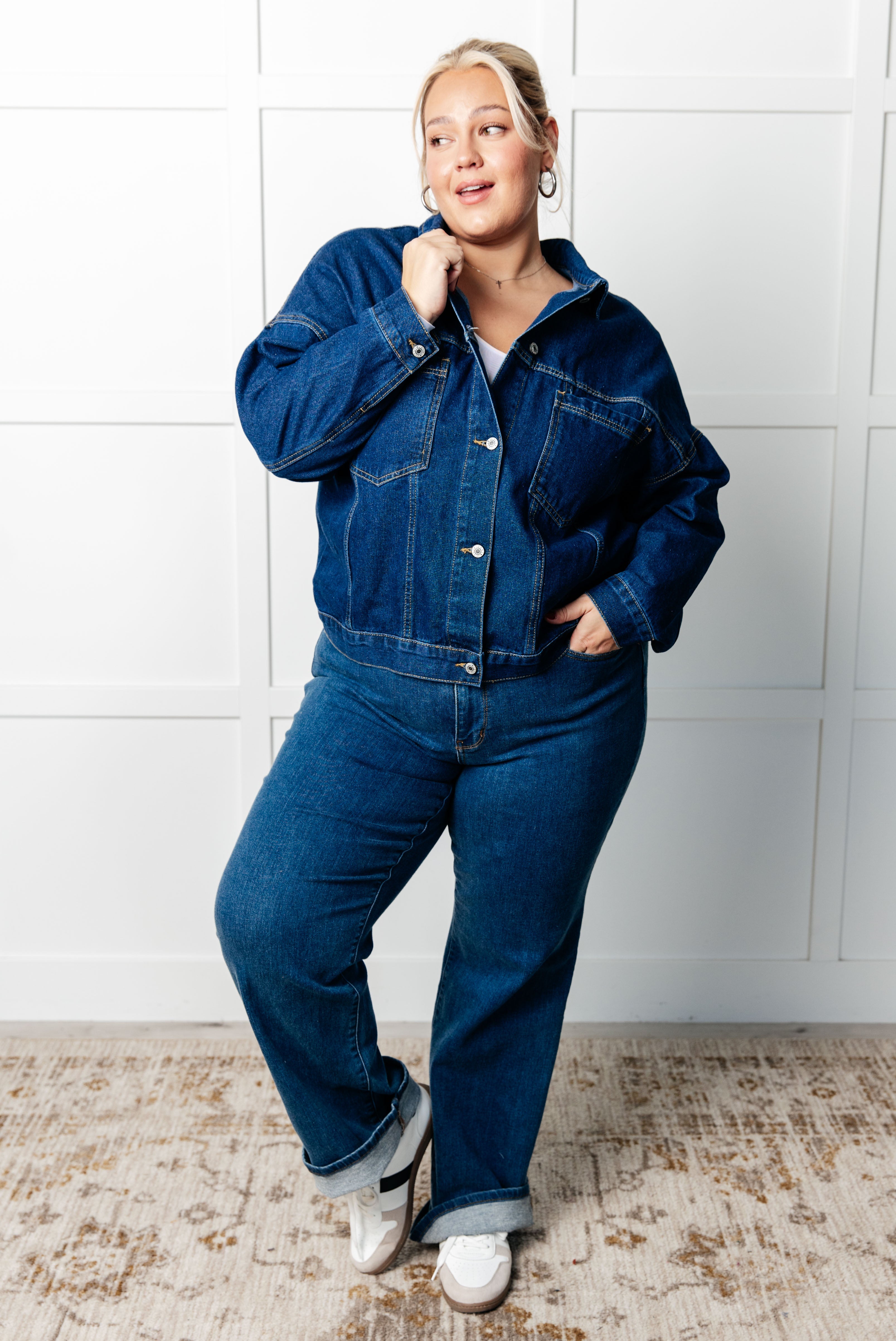 Have We Met Oversized Denim Jacket Coats & Jackets Ave Shops- Tilden Co.