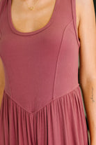 Head to Toe Whoa Gathered Wide Leg Jumpsuit in Mauve Womens Ave Shops- Tilden Co.