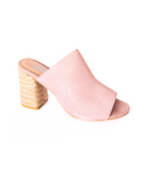 Helena Heeled Sandal in Blush Suede    Shoes Ave Shops- Tilden Co.